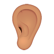 Emoji 👂🏽 Orecchio: Carnagione Olivastra su Apple iOS 9.0.