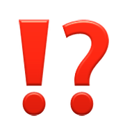 Emoji ⁉️ Punto Esclamativo E Interrogativo su Apple iOS 9.0.