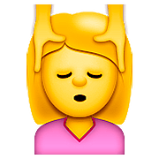 💆 Emoji Person, die eine Kopfmassage bekommt Apple iOS 9.0.