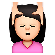 💆🏻 Emoji Persona Recibiendo Masaje: Tono De Piel Claro en Apple iOS 9.0.