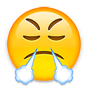 Emoji 😤 Faccina Che Sbuffa su Apple iOS 9.0.