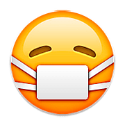 😷 Emoji Rosto Com Máscara Médica na Apple iOS 9.0.