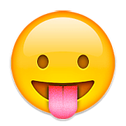 😛 Emoji Rosto Mostrando A Língua na Apple iOS 9.0.