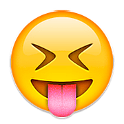 😝 Emoji Gesicht mit herausgestreckter Zunge und zusammengekniffenen Augen Apple iOS 9.0.