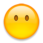 Emoji 😶 Faccina Senza Bocca su Apple iOS 9.0.