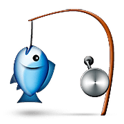 Emoji 🎣 Canna Da Pesca su Apple iOS 9.0.