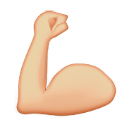 💪🏼 Emoji Bíceps Flexionado: Tono De Piel Claro Medio en Apple iOS 9.0.