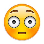 Emoji 😳 Faccina Imbarazzata su Apple iOS 9.0.