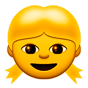 👧 Emoji Mädchen Apple iOS 9.0.