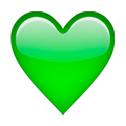 💚 Emoji Corazón Verde en Apple iOS 9.0.