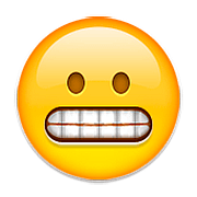 😬 Emoji Rosto Expressando Desagrado na Apple iOS 9.0.