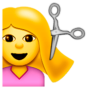 Émoji 💇 Personne Qui Se Fait Couper Les Cheveux sur Apple iOS 9.0.