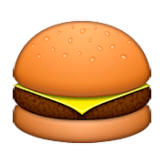 Emoji 🍔 Hamburger su Apple iOS 9.0.