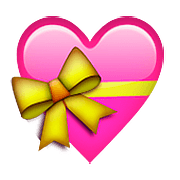 Émoji 💝 Cœur Avec Ruban sur Apple iOS 9.0.