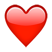 Émoji ❤️ Cœur Rouge sur Apple iOS 9.0.