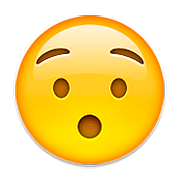 😯 Emoji verdutztes Gesicht Apple iOS 9.0.