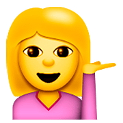 💁 Emoji Persona De Mostrador De Información en Apple iOS 9.0.