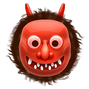 Emoji 👹 Orco su Apple iOS 9.0.