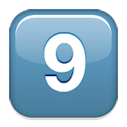 9️⃣ Emoji Teclas: 9 en Apple iOS 9.0.