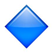 Émoji 🔷 Grand Losange Bleu sur Apple iOS 9.0.