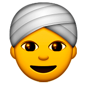 Emoji 👳 Persona Con Turbante su Apple iOS 9.0.