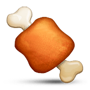 Emoji 🍖 Carne su Apple iOS 9.0.