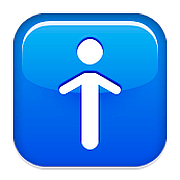 Émoji 🚹 Symbole Toilettes Hommes sur Apple iOS 9.0.