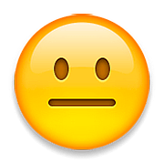 😐 Emoji Cara Neutral en Apple iOS 9.0.