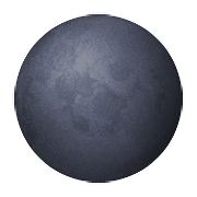 Emoji 🌑 Luna Nuova su Apple iOS 9.0.