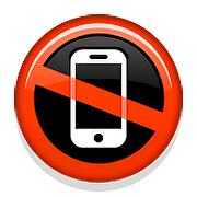 📵 Emoji Proibido O Uso De Telefone Celular na Apple iOS 9.0.