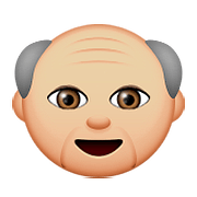 👴🏼 Emoji Homem Idoso: Pele Morena Clara na Apple iOS 9.0.