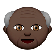 Émoji 👴🏿 Homme âgé : Peau Foncée sur Apple iOS 9.0.
