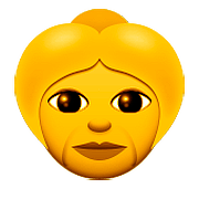 👵 Emoji Anciana en Apple iOS 9.0.