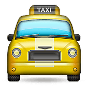 Émoji 🚖 Taxi De Face sur Apple iOS 9.0.