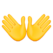 Émoji 👐 Mains Ouvertes sur Apple iOS 9.0.