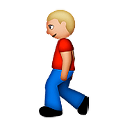 🚶🏼 Emoji Pessoa Andando: Pele Morena Clara na Apple iOS 9.0.