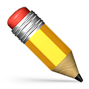 Émoji ✏️ Crayon sur Apple iOS 9.0.