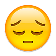 😔 Emoji Cara Desanimada en Apple iOS 9.0.