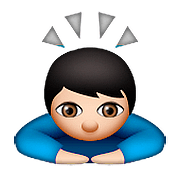 Emoji 🙇🏻 Persona Che Fa Un Inchino Profondo: Carnagione Chiara su Apple iOS 9.0.