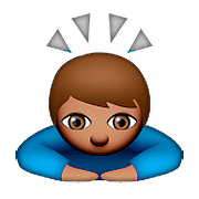 Emoji 🙇🏽 Persona Che Fa Un Inchino Profondo: Carnagione Olivastra su Apple iOS 9.0.