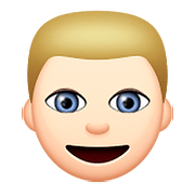 👱🏻 Emoji Persona Adulta Rubia: Tono De Piel Claro en Apple iOS 9.0.