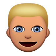 Emoji 👱🏽 Persona Bionda: Carnagione Olivastra su Apple iOS 9.0.