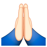 🙏🏻 Emoji Manos En Oración: Tono De Piel Claro en Apple iOS 9.0.