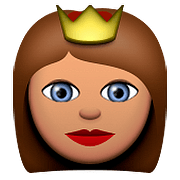 Émoji 👸🏽 Princesse : Peau Légèrement Mate sur Apple iOS 9.0.