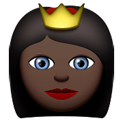 👸🏿 Emoji Prinzessin: dunkle Hautfarbe Apple iOS 9.0.