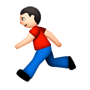 🏃🏻 Emoji Pessoa Correndo: Pele Clara na Apple iOS 9.0.