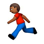 🏃🏾 Emoji Persona Corriendo: Tono De Piel Oscuro Medio en Apple iOS 9.0.