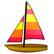 ⛵ Emoji Segelboot Apple iOS 9.0.