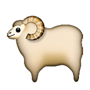 Émoji 🐑 Mouton sur Apple iOS 9.0.
