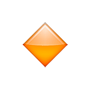 🔸 Emoji Rombo Naranja Pequeño en Apple iOS 9.0.